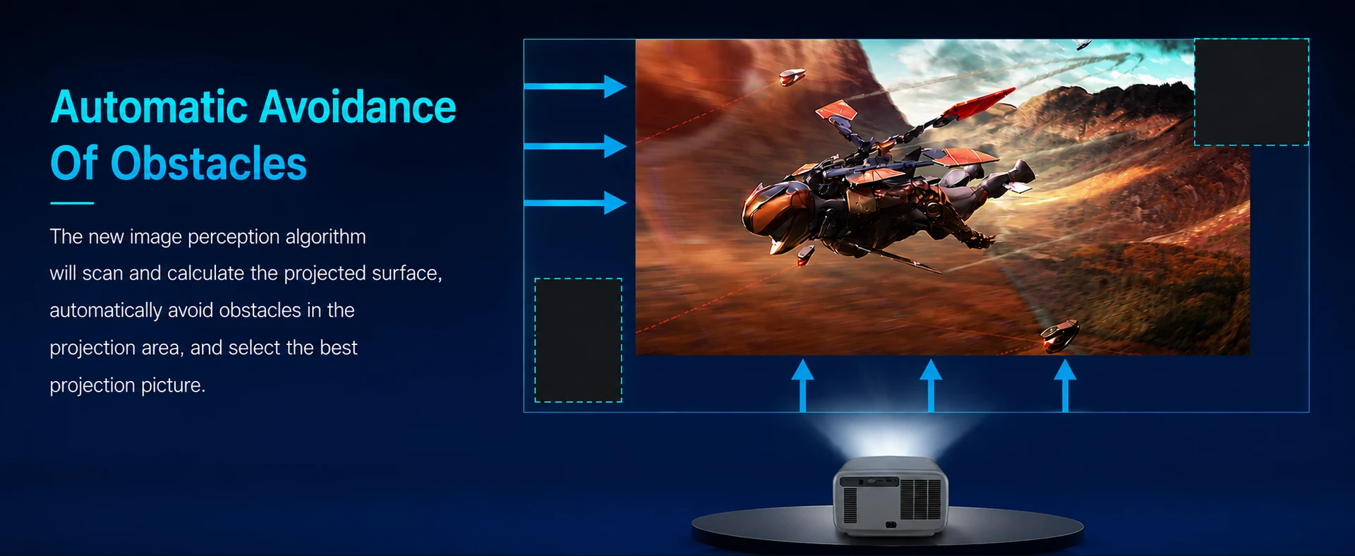 BOSS S8A automatic screen-alignment feature graphic